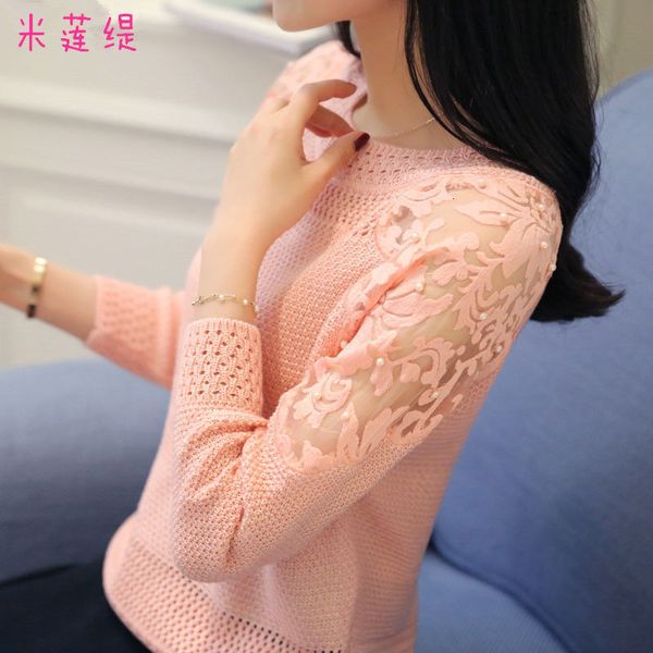 women's sweaters woman sweaters thin loose hollow beading women's clothing lace sweater spring crew neck pullover femme chandails, White;black
women's sweaters woman sweaters thin loose hollow beading women's clothing lace sweater spring crew neck pullover femme chandails, White;black