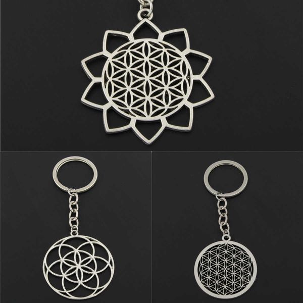 key rings 1pc seed of life charms flower of life keychains for women bag charms geometric charms with chain diy jewelry r230301, Slivery;golden
key rings 1pc seed of life charms flower of life keychains for women bag charms geometric charms with chain diy jewelry r230301, Slivery;golden
