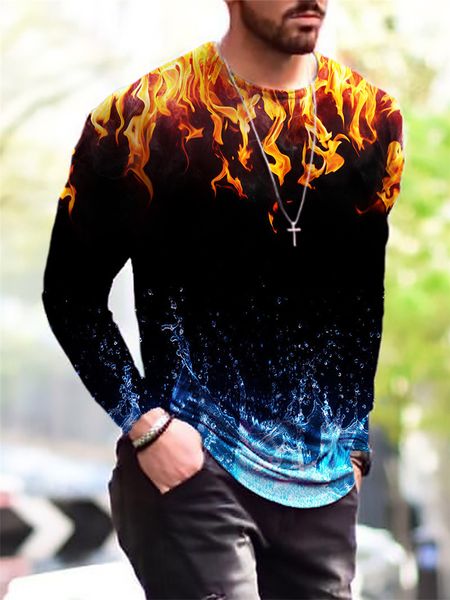 men's tshirts spring autumn fashion oneck long sleeve casual loose tshirt vintage graffiti 3d priting handsome tracksuit 230303, White;black
men's tshirts spring autumn fashion oneck long sleeve casual loose tshirt vintage graffiti 3d priting handsome tracksuit 230303, White;black