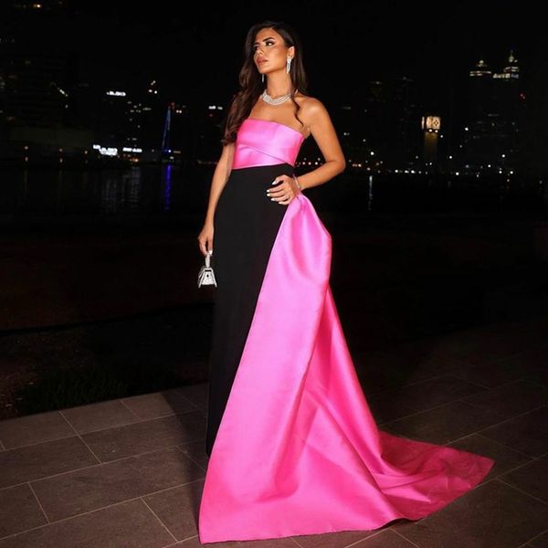 patchwork formal evening dress a line strapless satin train women prom pageant gowns celebrity saudi arabia robe de soiree 2023, Black;red
patchwork formal evening dress a line strapless satin train women prom pageant gowns celebrity saudi arabia robe de soiree 2023, Black;red