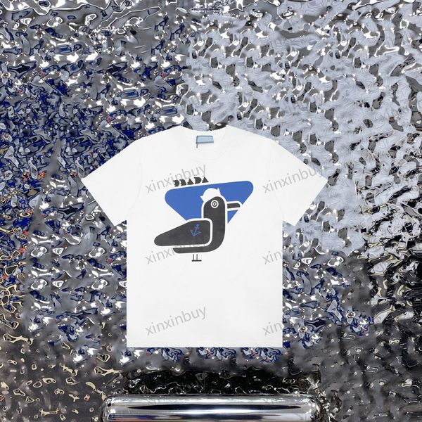 xinxinbuy men designer tee t shirt 23ss bird triangle label short sleeve cotton women black blue white khaki xs-2xl, Black;brown
xinxinbuy men designer tee t shirt 23ss bird triangle label short sleeve cotton women black blue white khaki xs-2xl, Black;brown
