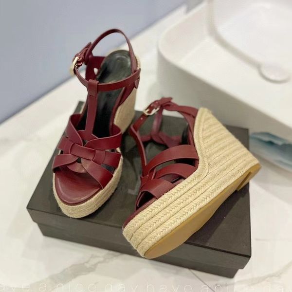 summer high heeled womens sandals patent leather hick bottom light rope woven cross belt fishermans shoes luxury designer wedge comfortable, Black
summer high heeled womens sandals patent leather hick bottom light rope woven cross belt fishermans shoes luxury designer wedge comfortable, Black