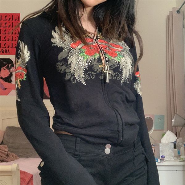 women's hoodies sweatshirts doury 90s vintage sweatshirt floral graphic print slim hoodies e-girl gothic black cropped coat women outwe
women's hoodies sweatshirts doury 90s vintage sweatshirt floral graphic print slim hoodies e-girl gothic black cropped coat women outwe
