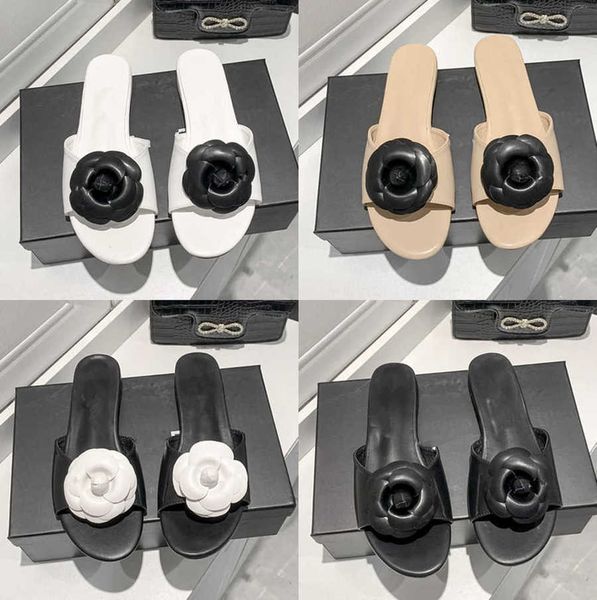 interlocking buckle c slippers leather camellia embellished slides for women sandals shoes casual flats sandal luxury designers slipper fact, Black
interlocking buckle c slippers leather camellia embellished slides for women sandals shoes casual flats sandal luxury designers slipper fact, Black