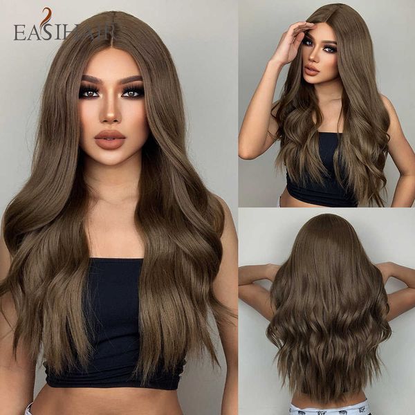 synthetic wigs easihair long wavy brown lace front synthetic wigs high density frontal wig for africa american women cosplay natural 230227, Black
synthetic wigs easihair long wavy brown lace front synthetic wigs high density frontal wig for africa american women cosplay natural 230227, Black