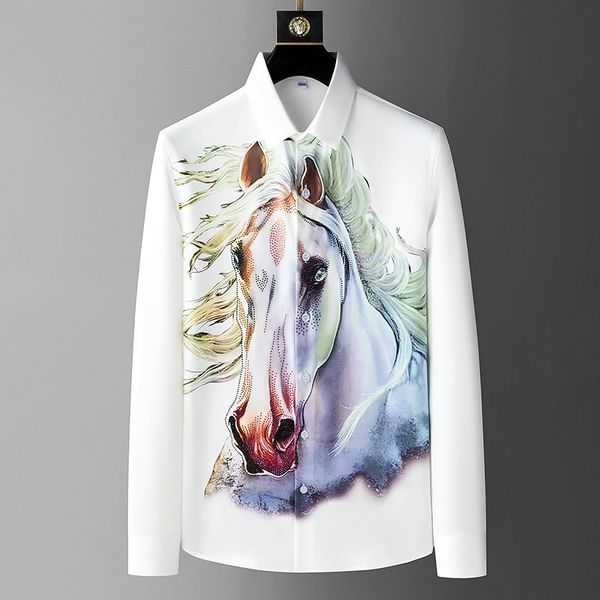 men's polos 2023 spring luxury shirt for slim casual business dress shirts social streetwear camisa masculina clothing 230303, White;black
men's polos 2023 spring luxury shirt for slim casual business dress shirts social streetwear camisa masculina clothing 230303, White;black