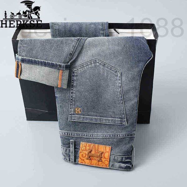 designer luxury light high-grade jeans men's smoky gray slim straight casual long pants fashion brand thin b23l, Blue
designer luxury light high-grade jeans men's smoky gray slim straight casual long pants fashion brand thin b23l, Blue
