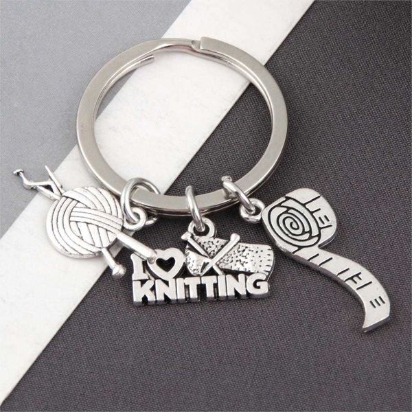 key rings 1pc i love knitting and measuring ruler charms keychain yarn ball knit crochet keyholder dressmaker mom gift jewelry craft e2598 r, Slivery;golden
key rings 1pc i love knitting and measuring ruler charms keychain yarn ball knit crochet keyholder dressmaker mom gift jewelry craft e2598 r, Slivery;golden