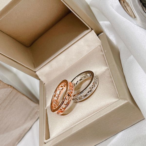 luxurys designers ring silver plated rings for women lettering cut-out design level gift casual fashion party steel ring
luxurys designers ring silver plated rings for women lettering cut-out design level gift casual fashion party steel ring