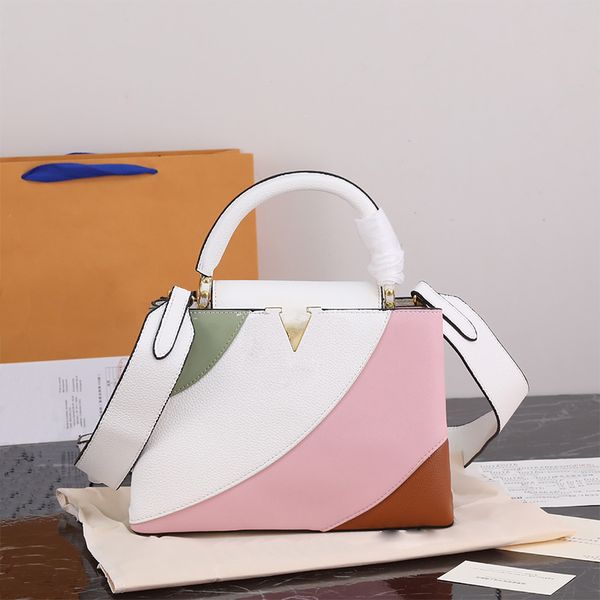 handbag women's crossbody bag 2023 new one shoulder color bump handbag fashion calfskin handle luxury bag shopping bag brand name 23081
handbag women's crossbody bag 2023 new one shoulder color bump handbag fashion calfskin handle luxury bag shopping bag brand name 23081