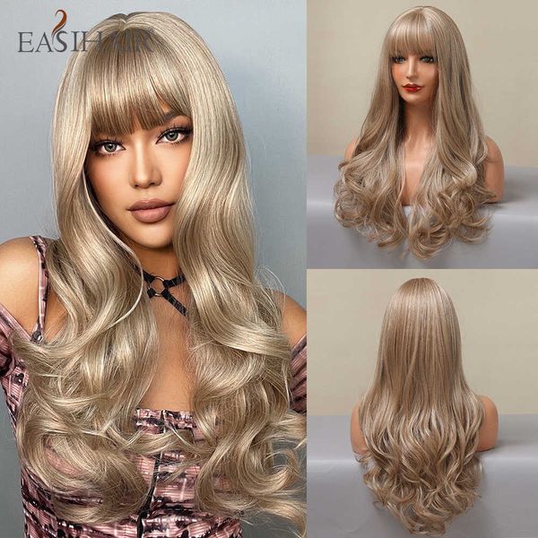 synthetic wigs easihair long ash blonde wavy synthetic wigs for women brown natural hair wig with bangs cosplay heat resistant 230227, Black
synthetic wigs easihair long ash blonde wavy synthetic wigs for women brown natural hair wig with bangs cosplay heat resistant 230227, Black