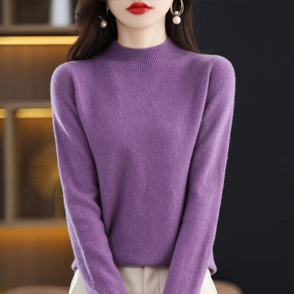 women's sweaters 100% pure wool women's sweater half turtleneck knit pullover korean fashion casual long sleeve sweater women', White;black
women's sweaters 100% pure wool women's sweater half turtleneck knit pullover korean fashion casual long sleeve sweater women', White;black
