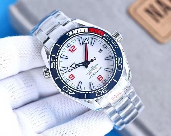 men's mechanical watch 42mm dial color ceramic ring port with 8800 super movement fully automatic winding white face seahorse 300 divin, Slivery;brown
men's mechanical watch 42mm dial color ceramic ring port with 8800 super movement fully automatic winding white face seahorse 300 divin, Slivery;brown