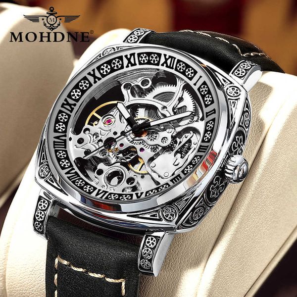 new men's mechanical watch luminous waterproof multifunctional carved mechanical watch live broadcast, Slivery;black
new men's mechanical watch luminous waterproof multifunctional carved mechanical watch live broadcast, Slivery;black
