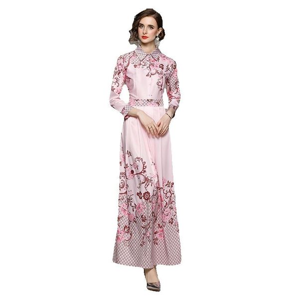 retro floral pink party maxi dresses 2023 women designer long sleeve elegant slim a-line frocks birthday ballgown robe classic lapel ladies, Black;gray
retro floral pink party maxi dresses 2023 women designer long sleeve elegant slim a-line frocks birthday ballgown robe classic lapel ladies, Black;gray