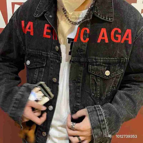 designer original letter embroidery jacket design luxury brand denim men women vintage washed distressed famous coat prad cwvn, Black;brown
designer original letter embroidery jacket design luxury brand denim men women vintage washed distressed famous coat prad cwvn, Black;brown