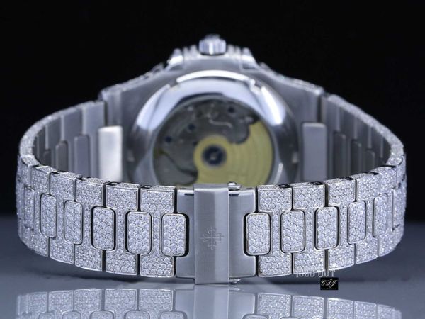mechanical high end brand custom moissanite diamond watch for men's original hand set iced out bust down diamond watch8546, Slivery;brown
mechanical high end brand custom moissanite diamond watch for men's original hand set iced out bust down diamond watch8546, Slivery;brown