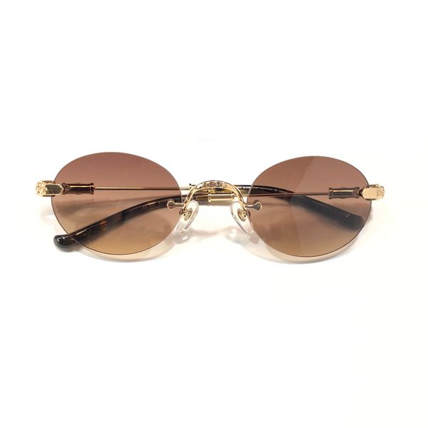 rimless round sunglasses for men gold metal brown sun glasses designers sunglasses uv400 protection eyewear with box, White;black
rimless round sunglasses for men gold metal brown sun glasses designers sunglasses uv400 protection eyewear with box, White;black