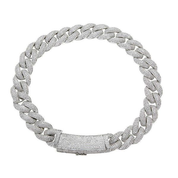 jewelry hip-hop box bracelet jewelry exaggerated large copper micro inlaid real gold neck chain cuban men's necklace, Silver
jewelry hip-hop box bracelet jewelry exaggerated large copper micro inlaid real gold neck chain cuban men's necklace, Silver