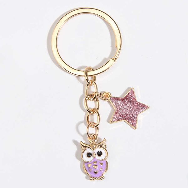 key rings cute enamel keychain colorful owl pentagram key ring animal key chains for women men handbag accessorie diy jewelry gifts r230301, Slivery;golden
key rings cute enamel keychain colorful owl pentagram key ring animal key chains for women men handbag accessorie diy jewelry gifts r230301, Slivery;golden
