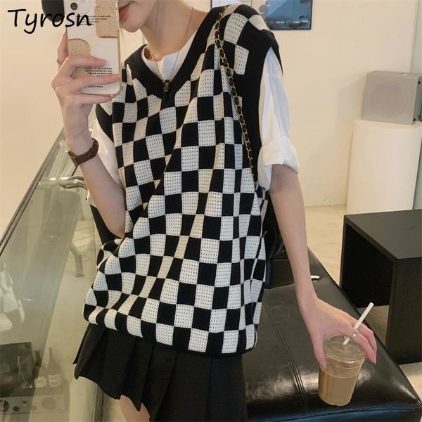 women's jackets vest plaid loose knitwear leisure summer v neck daily girls chic harajuku mujer outwear korean style youth fashion stre, Black;brown
women's jackets vest plaid loose knitwear leisure summer v neck daily girls chic harajuku mujer outwear korean style youth fashion stre, Black;brown
