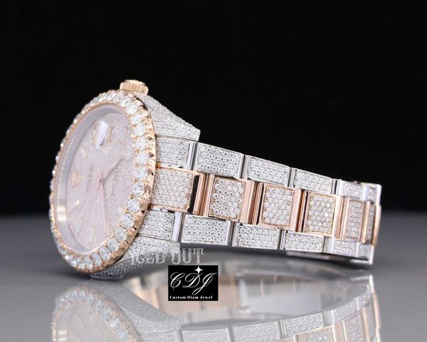 luxury hip hop men's iced out bust down two tone custom watch wholale moissanite diamond handmade wrist watchc5wr4nz3, Silver
luxury hip hop men's iced out bust down two tone custom watch wholale moissanite diamond handmade wrist watchc5wr4nz3, Silver