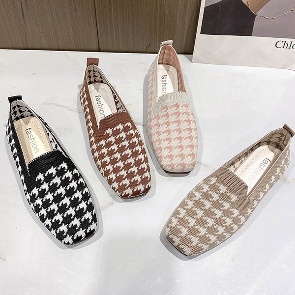 dress shoes woman loafers houndstooth knitted slip on spring flat moccasins ladies wide fit zapatos de mujer 230303, Black
dress shoes woman loafers houndstooth knitted slip on spring flat moccasins ladies wide fit zapatos de mujer 230303, Black