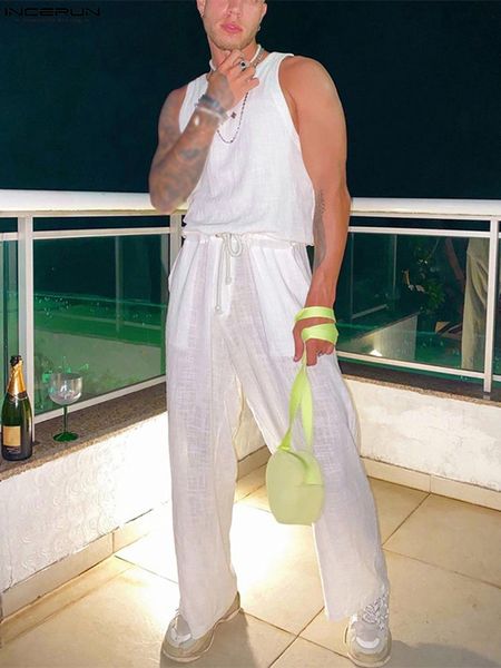 men's pants men jumpsuits solid color oneck sleeveless drawstring 2023 casual rompers breathable streetwear leisure overalls s5xl incer, Black
men's pants men jumpsuits solid color oneck sleeveless drawstring 2023 casual rompers breathable streetwear leisure overalls s5xl incer, Black