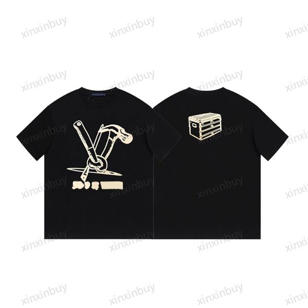 xinxinbuy men designer tee t shirt 23ss hammer nail kit print short sleeve cotton women black blue white khaki brown xs-l, Black;brown
xinxinbuy men designer tee t shirt 23ss hammer nail kit print short sleeve cotton women black blue white khaki brown xs-l, Black;brown