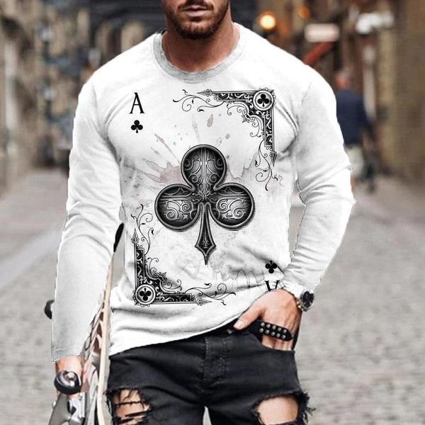 men's tshirts poker t shirt 3d print long sleeve graphic tees pattern menwomen oversized casual retro clothing autumn streetwear 23030, White;black
men's tshirts poker t shirt 3d print long sleeve graphic tees pattern menwomen oversized casual retro clothing autumn streetwear 23030, White;black