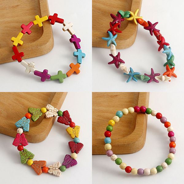 natural colorful butterfly cross turquoise charm bracelets beaded elastic rope bracelet female hand beaded, Golden;silver
natural colorful butterfly cross turquoise charm bracelets beaded elastic rope bracelet female hand beaded, Golden;silver
