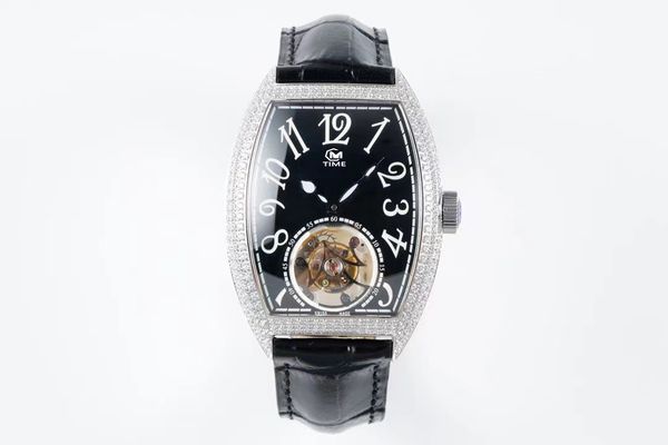 men's watch automatic hollow mechanical movement watch imported calfskin watch band diamond watch sapphire glass, Slivery;brown
men's watch automatic hollow mechanical movement watch imported calfskin watch band diamond watch sapphire glass, Slivery;brown