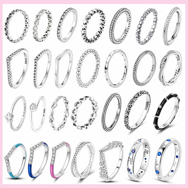 925 silver women fit pandora ring original heart crown fashion rings sparkling twisted stackable rings popular anillo engagement jewelry, Slivery;golden
925 silver women fit pandora ring original heart crown fashion rings sparkling twisted stackable rings popular anillo engagement jewelry, Slivery;golden