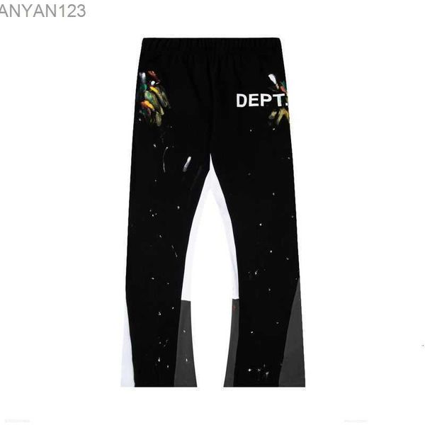 men's pants galleries dept designer sweatpants sports 7216b flare sweat pant hand-painted speckled patchwork drawstring men and y8ba, Black
men's pants galleries dept designer sweatpants sports 7216b flare sweat pant hand-painted speckled patchwork drawstring men and y8ba, Black
