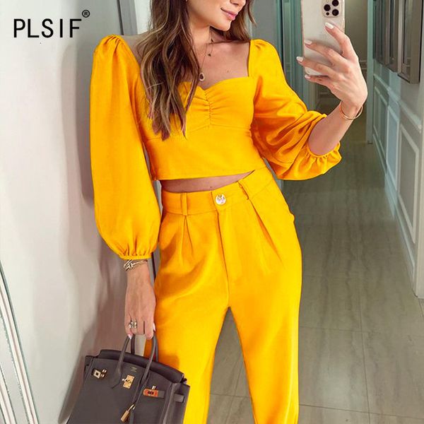 womens two piece pants french fashion women suit spring workplace business square collar long sleeve blouse and high waist pocket trousers 2, White
womens two piece pants french fashion women suit spring workplace business square collar long sleeve blouse and high waist pocket trousers 2, White