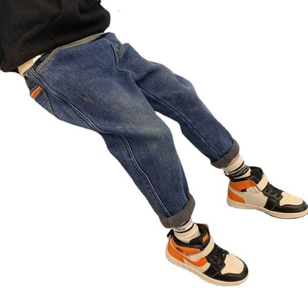 boys' all-in-one cashmere pants 1 new chil1en's western-style loose denim trousers autumn and winter outerwear pants trend, Blue
boys' all-in-one cashmere pants 1 new chil1en's western-style loose denim trousers autumn and winter outerwear pants trend, Blue