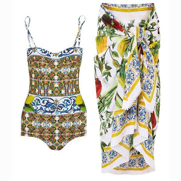 women's swimwear luxury one piece swimsuit with cover ups vintage print bikinis push up women's bathing suit summer beach wear chi, White;black
women's swimwear luxury one piece swimsuit with cover ups vintage print bikinis push up women's bathing suit summer beach wear chi, White;black
