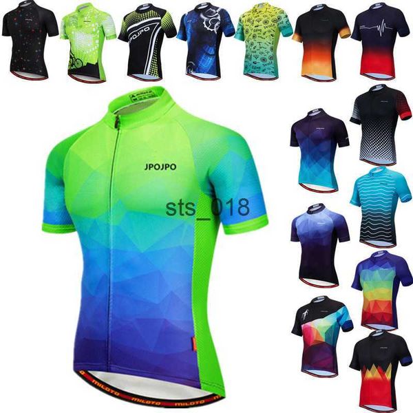 Image of Cycling Shirts Tops Weimostar Men&#039;s Cycling Jersey Tops Summer Pro Team Cycling Clothing Short Sleeve MTB Bike Jersey Breathable Bicycle Shirt Ropa T230303
