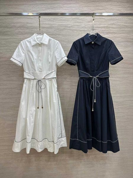 lace up dress bump color striped bag edge lapel short sleeve dresses thickened cotton fabric hem fold design maxiskit 2 colors dresses for w, Black;gray
lace up dress bump color striped bag edge lapel short sleeve dresses thickened cotton fabric hem fold design maxiskit 2 colors dresses for w, Black;gray