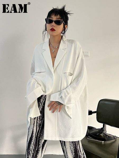 eam women white thin big size casual long blouse lapel sleeve loose fit shirt fashion spring autumn 1de8966 230302
eam women white thin big size casual long blouse lapel sleeve loose fit shirt fashion spring autumn 1de8966 230302