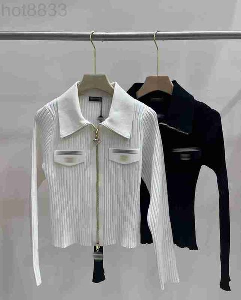 women's sweaters designer milan runway 2023 new spring summer lapel neck long sleeve fashion brand same style 0220-9 w2qs, White;black
women's sweaters designer milan runway 2023 new spring summer lapel neck long sleeve fashion brand same style 0220-9 w2qs, White;black