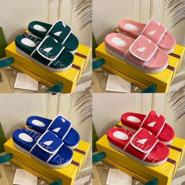2022 clover logo joint platform slippers sandals classic luxury suede slippers women's summer platforms sandal embossed non-slip outsol, Black
2022 clover logo joint platform slippers sandals classic luxury suede slippers women's summer platforms sandal embossed non-slip outsol, Black