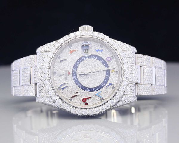 vvs moissanite diamond iced out watch round arabic dial bust down hip hop watch stainls steel moissanite watch2wlu, Silver
vvs moissanite diamond iced out watch round arabic dial bust down hip hop watch stainls steel moissanite watch2wlu, Silver
