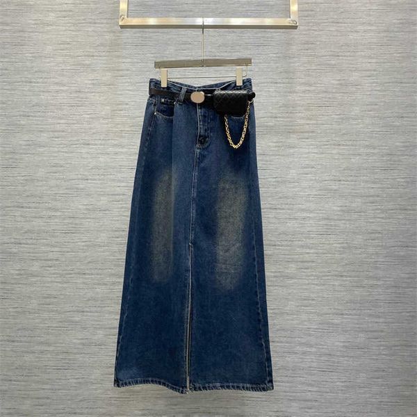 denim skirts metal chain trim leather belt fanny pack slim skirt slit front design medium length high waist skirts womens apparel cotton, Black
denim skirts metal chain trim leather belt fanny pack slim skirt slit front design medium length high waist skirts womens apparel cotton, Black