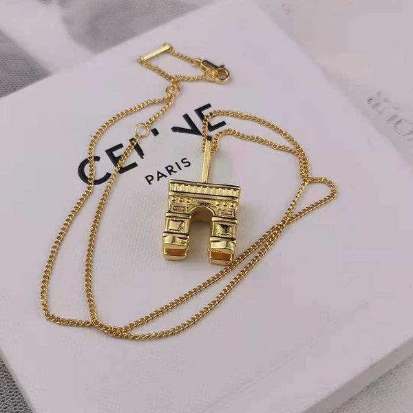 saijias arc de triomphe necklace womens high sense of temperament wind medieval threedimensional clavicle chain, Silver
saijias arc de triomphe necklace womens high sense of temperament wind medieval threedimensional clavicle chain, Silver