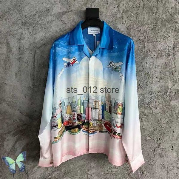 men's casual shirts casablanca silk shirt tokyo landscape plane japanese gradient long sleeve shirt t230303, White;black
men's casual shirts casablanca silk shirt tokyo landscape plane japanese gradient long sleeve shirt t230303, White;black