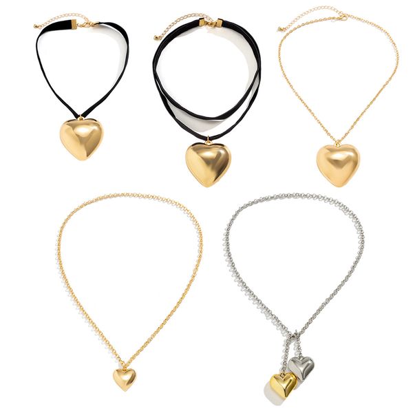 women large puffed heart string choker necklace long wrap tie silver gold heart bubble pendant gothic jewelry for sweet cool girls various c, Golden;silver
women large puffed heart string choker necklace long wrap tie silver gold heart bubble pendant gothic jewelry for sweet cool girls various c, Golden;silver
