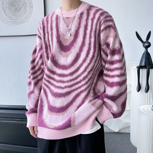 men's sweaters privathinker mohair stripe fashion sweater loose harajuku korean clothing autumn brand male knitted pullovers 230303, White;black
men's sweaters privathinker mohair stripe fashion sweater loose harajuku korean clothing autumn brand male knitted pullovers 230303, White;black