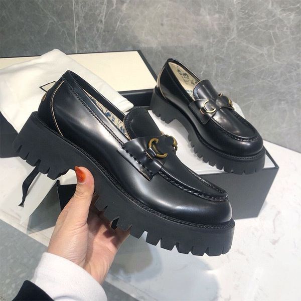 the latest and est horse title buckle english academy style retro platform loafers 3d computer embroidered gold thread bee ddh, Black
the latest and est horse title buckle english academy style retro platform loafers 3d computer embroidered gold thread bee ddh, Black