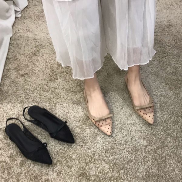 sandals flat baotou women mesh breathable bow-knot sandalias fashion summer low heels pointed shoes female chaussure femme 230303, Black
sandals flat baotou women mesh breathable bow-knot sandalias fashion summer low heels pointed shoes female chaussure femme 230303, Black